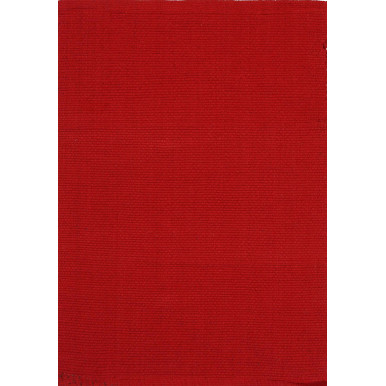 Tappeto arredo in cotone 100% Unito rosso