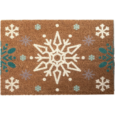 Zerbino Natalizio 60x40 cm con Fiocchi di Neve