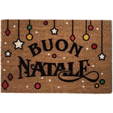 Decorative Christmas doormat 60x40 cm with Merry Christmas writing